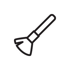 shaving brush icon illustration