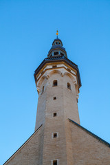 Fototapeta na wymiar City hall tower in Tallinn, Estonia.