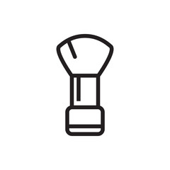 shaving brush icon illustration