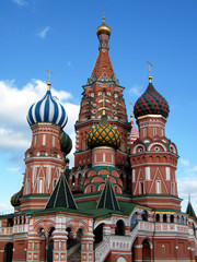 Fototapeta na wymiar Moscow Towers of Saint Basil the Blessed May 2011