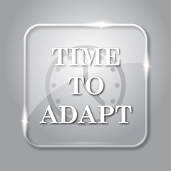 Naklejka premium Time to adapt icon