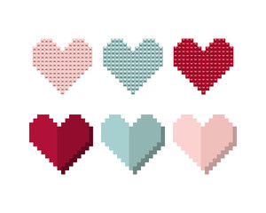 Set the hearts of the boxes, the designer.