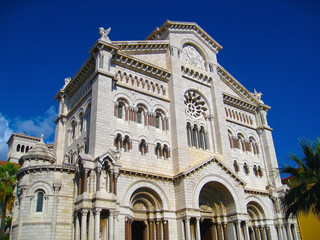 Fototapeta na wymiar St. Nicholas Cathedral in Monaco Ville in Monaco (Monte Carlo), Cote d'Azur.