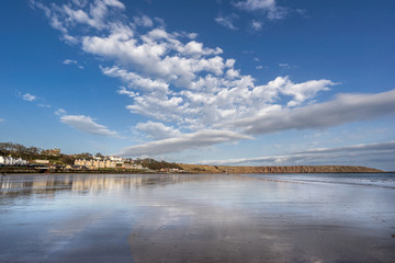 The beach in Filey on the Yorkshire coast