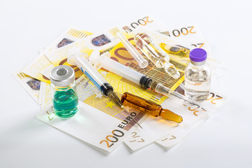 Variety of medicines and drugs