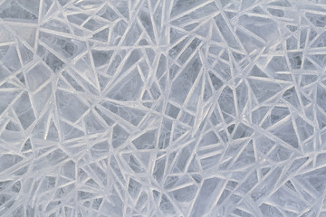 Pattern of frozen water