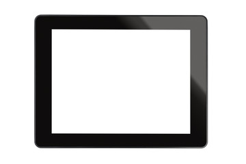 Black tablet computer