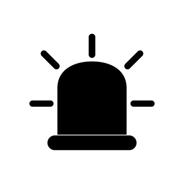 recommend clip art: Siren Icon in trendy flat style isolated on white background. Alarm symbol for your web site design, logo, app, UI. Vector illustration