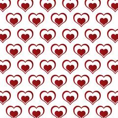seamless pattern decoration hearts love design vector illustration eps 10