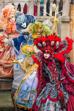 Amazing carnival masks in Venice, Italy