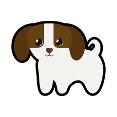 cute puppy little canine adorable vector illustration eps 10