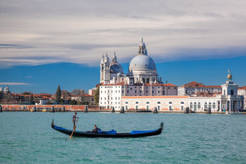 Fototapeta na wymiar Basilica Santa Maria della Salute in Venice, Italy