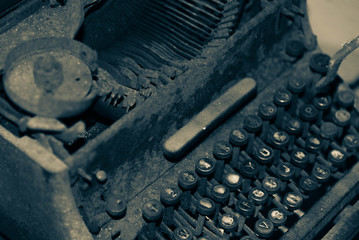 Antique manual typewriter
