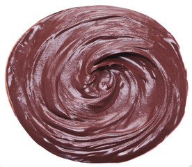 Melted chocolate or chocolate glaze.