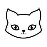 Free Free 269 Outline Cat Face Svg Free SVG PNG EPS DXF File