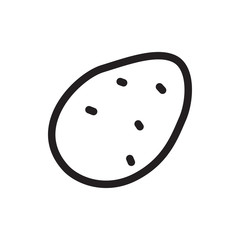potato icon illustration