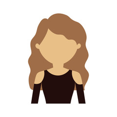 character woman shirt fashion vector illustration eps 10