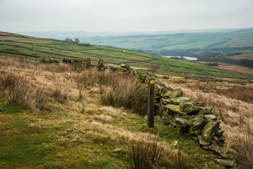Fototapeta na wymiar The country house landscape. Peak District National Park. UK 