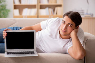 Young man working in the office