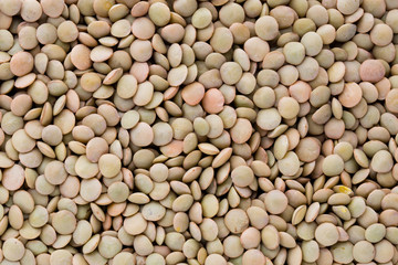 Lentils pulse legumes vegetables vegetarian food background.