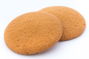 Cookies nuts on the  isolated on white background.