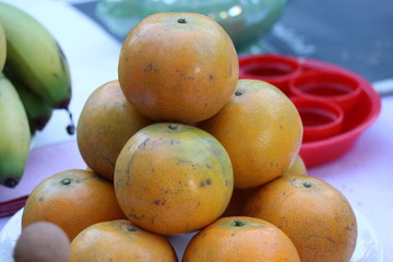 Chinese New Year celebrate with sweetmeat and candles