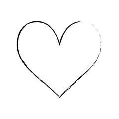 Romantic heart concept icon vector illustration graphic design