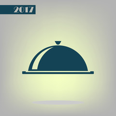 Fototapeta premium Food cover icon