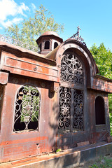 Old crypt in Kirillo-Belozersky monastery by day.