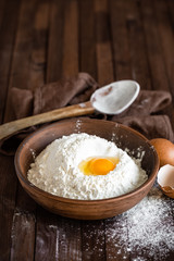 flour and egg