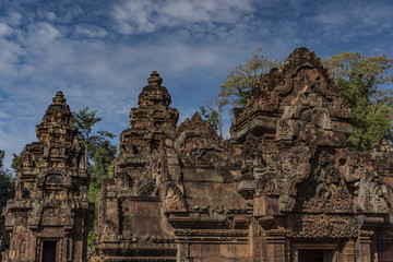 Fototapeta na wymiar Banteay Srei temple in Cambodia