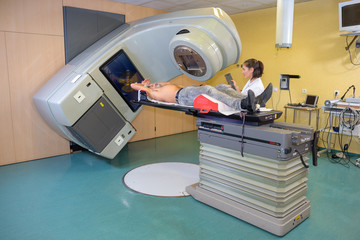 Scanner rotating around patient