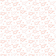 seamless heart pattern and background vector illustration