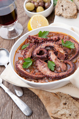Octopus and Red Wine Stew
