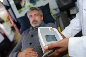 patient in the ambulance © auremar