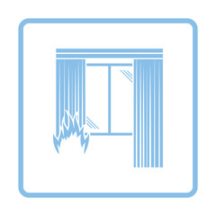 Fototapeta premium Home fire icon