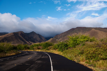 Rural road on Maui Island