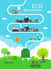 Fototapeta premium eco Info graphic illustration