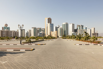 Naklejka premium City of Fujairah, UAE