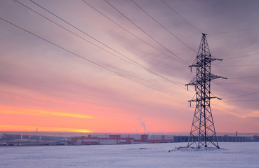 Power industrial background