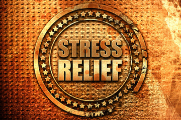 stress relief, 3D rendering, grunge metal stamp