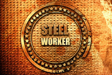Steel background with smooth lines, 3D rendering, grunge metal s