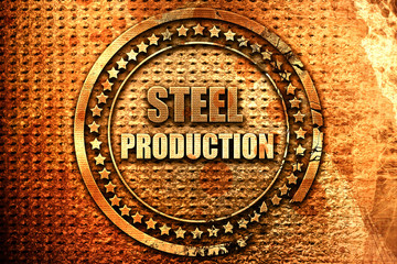 Steel background with smooth lines, 3D rendering, grunge metal s