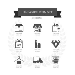 shopping Simple icon set