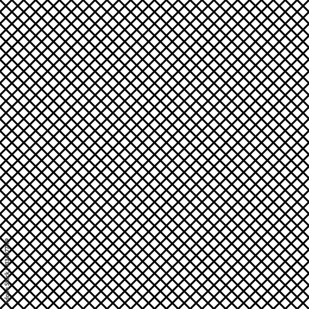 Aufkleber Mesh of lines repeatable pattern. Simple geometric texture with