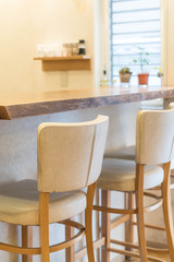 empty chair on bar