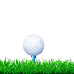 golf ball in grass