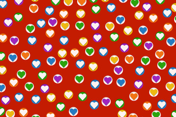 picture of hearts background
