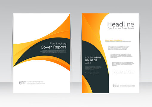 Vector design for Cover Report Annual Flyer Poster in A4 size