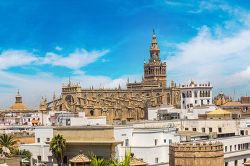 Fototapeta premium Panoramic view of Sevilla